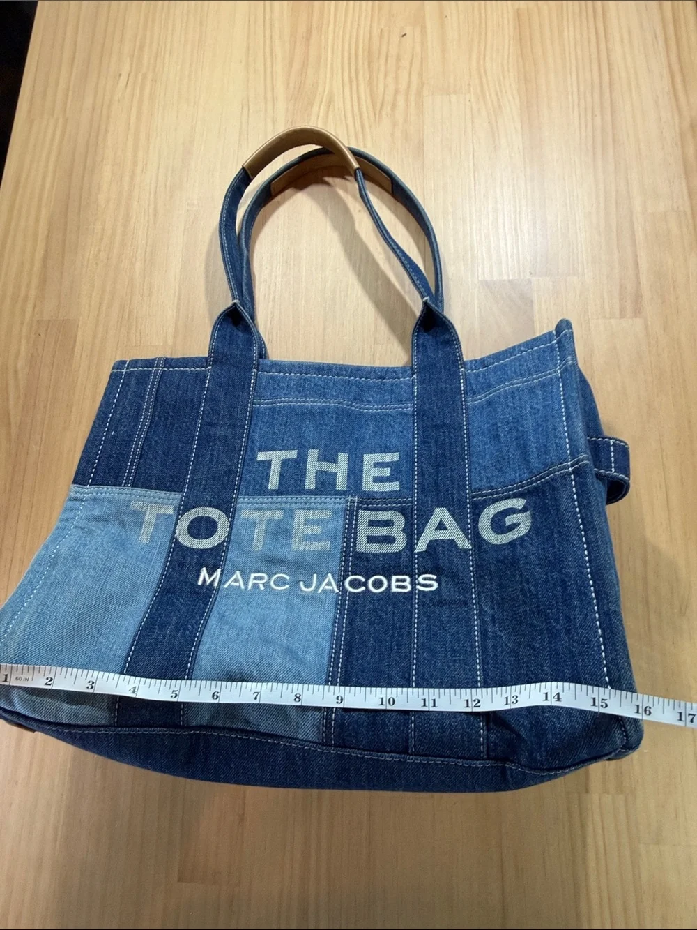Marc Jacobs Patchwork Denim Tote Bag - Blue